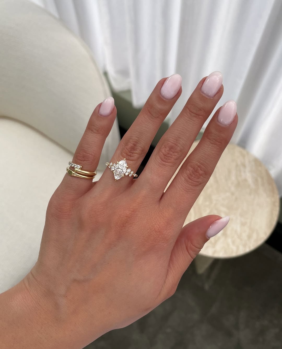 Every detail crafted to perfection✨️ Ring details Minnie Marquise Solitaire with Accent Stones (3)