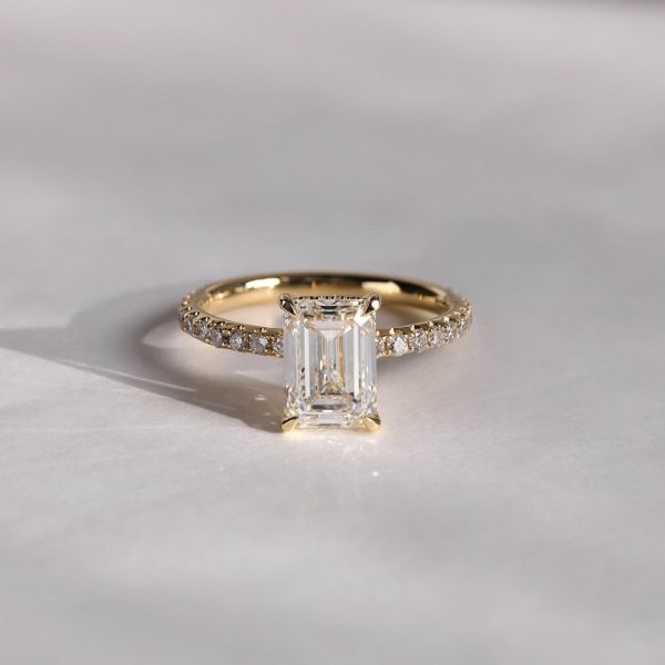 The refined simplicity of an emerald cut solitaire✨️ The emerald cut signature step cut facets