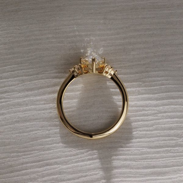 Timeless and effortlessly elegant Meet Brooke a stunning pear cut solitaire, accented with thr (2)